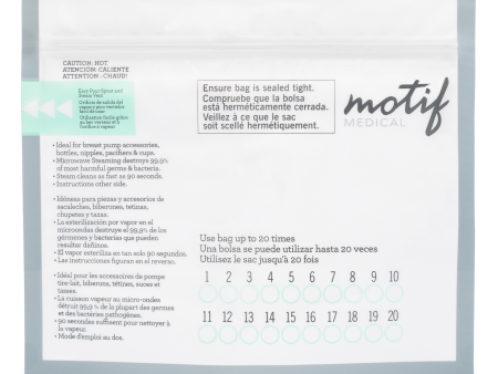 Motif Micro Steam Sterilizer Bag, Pack of 7 Hot on Sale