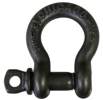 1 2 Load Rated Screw Pin Anchor Shackle, Black Oxide - USA THSPA500BL Online