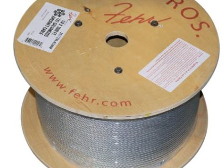 1 4 X 1000 FT, 7X19 Hot Dip Galvanized Steel Cable 2G9250-01000 Discount