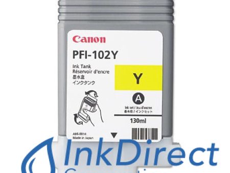 ( Expired ) Genuine Canon 0898B001AA  PFI-102Y Ink Jet Cartridge Yellow Hot on Sale