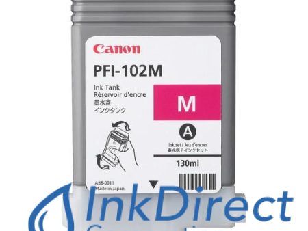 ( Expired ) Genuine Canon 0897B001AA  PFI-102M Ink Jet Cartridge Magenta Hot on Sale