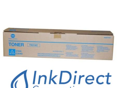 Genuine Konica Minolta A0D7431 A0D7-431 TN-314C TN314C Toner Cartridge Cyan BizHub C353, C353P Hot on Sale