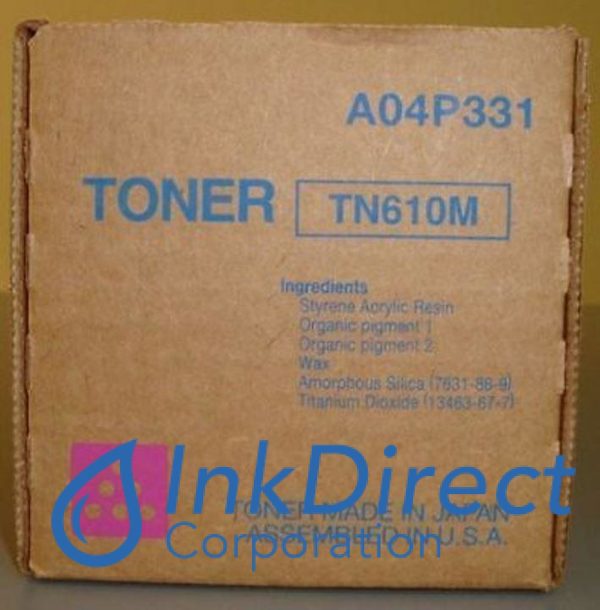 Genuine Konica Minolta A04P331  TN-610M TN610M Toner Cartridge Magenta Hot on Sale